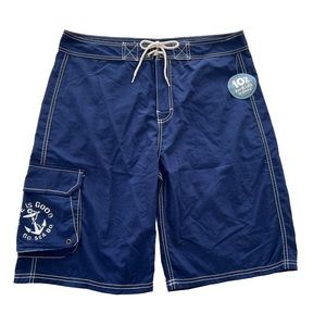Life is Good Navy Blue Swim Trunks Men’s  - Size 38